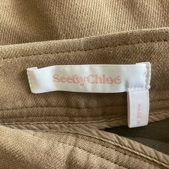 See By Chloe Wide Leg Cropped Pants Portugal 42/10 - Picture 3 of 10